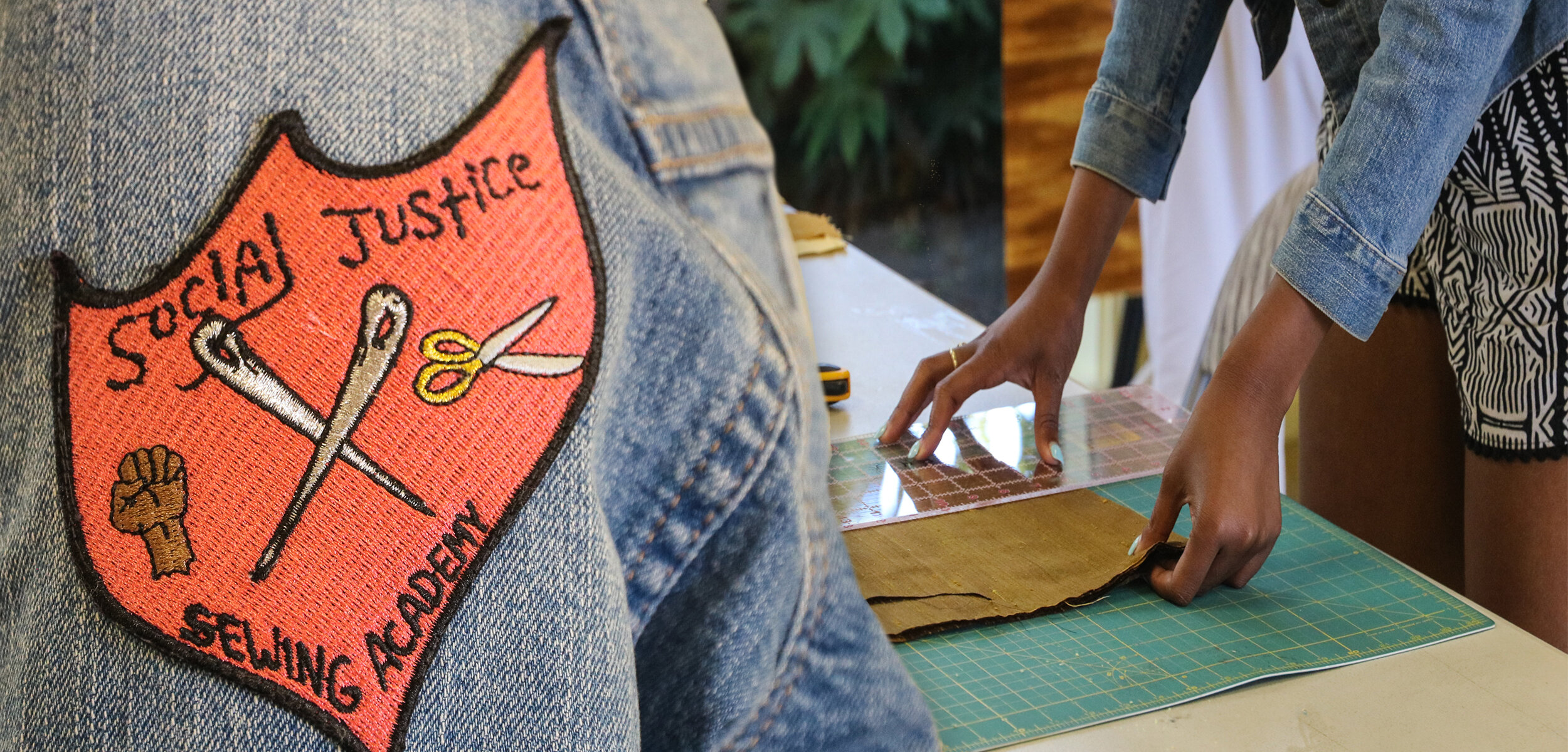 Social Justice Sewing Academy Banner